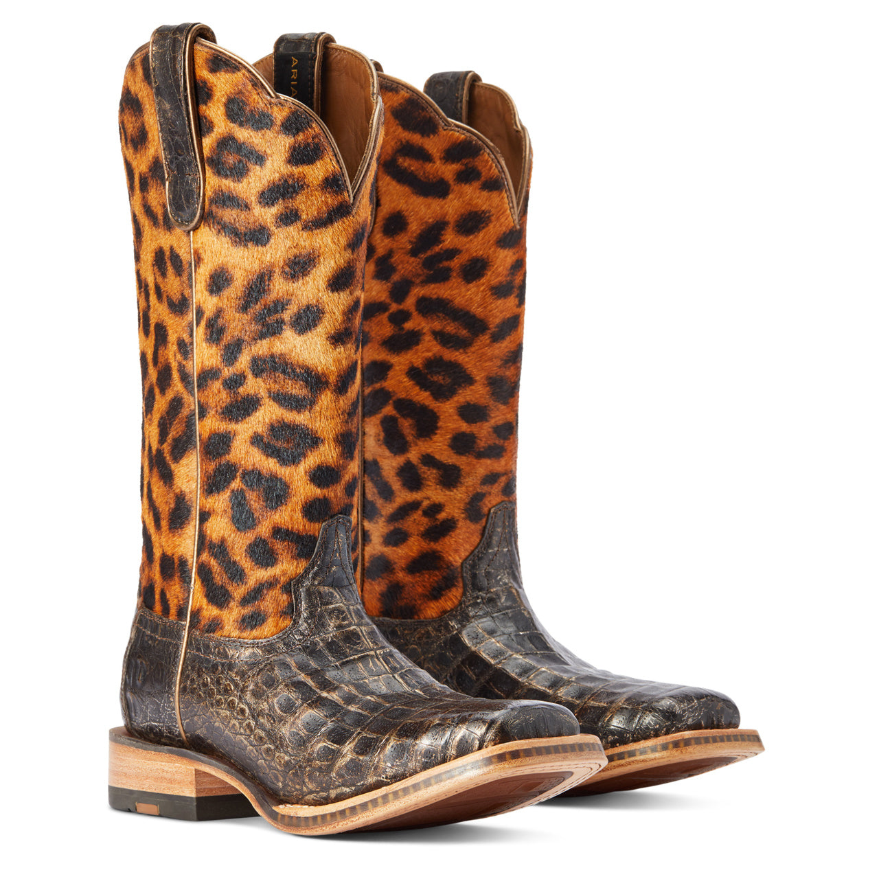 Ariat Women's Donatella Exotic Caiman Western Boots - Broad Square Toe