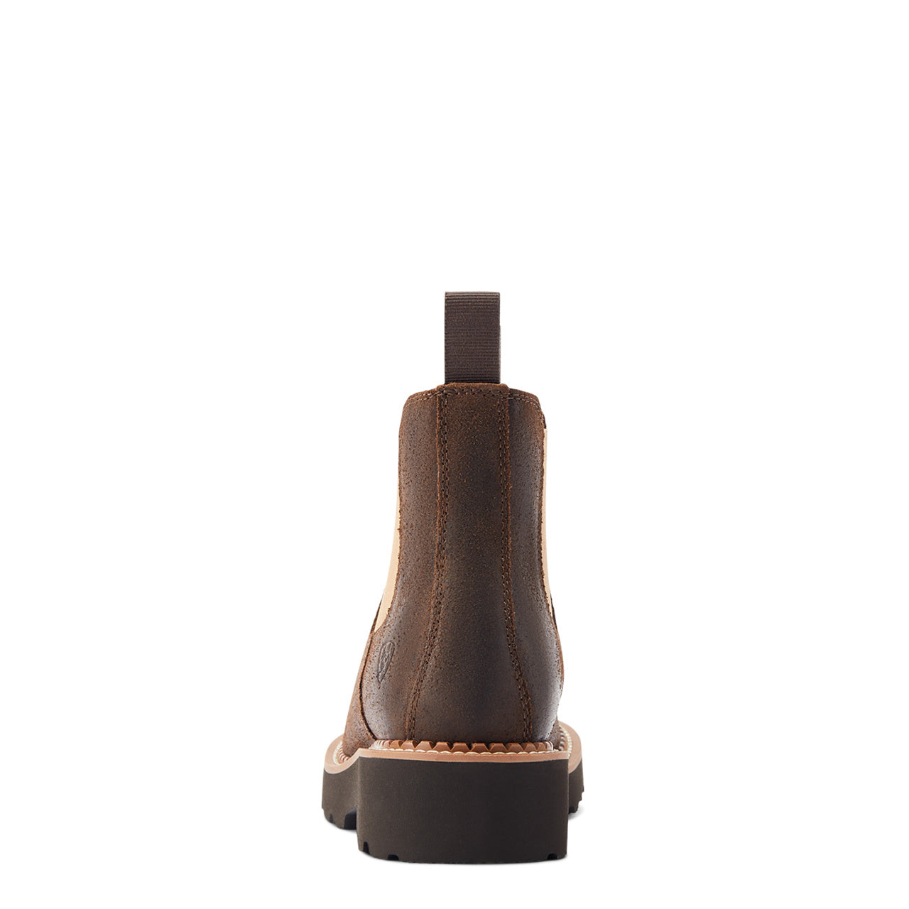 Back of Ariat Women's Fatbaby Chelsea Western Boot, Worn Hickory