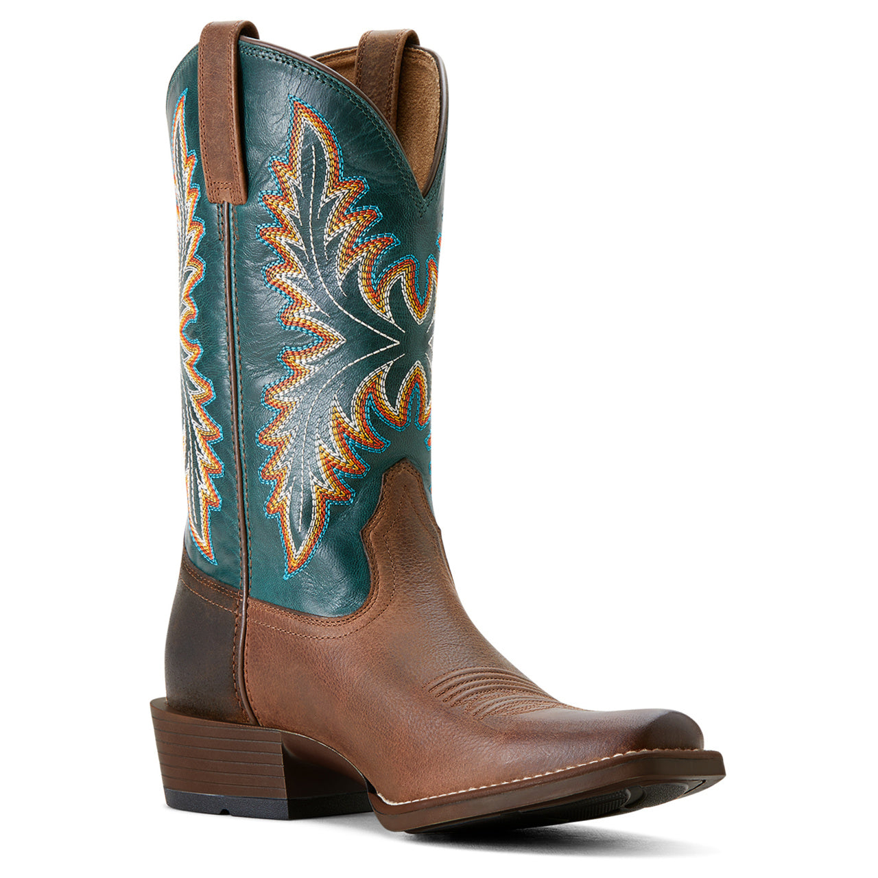 Ariat Men's Renegade Cowboy Boot in Vintage Oak/Deep Teal