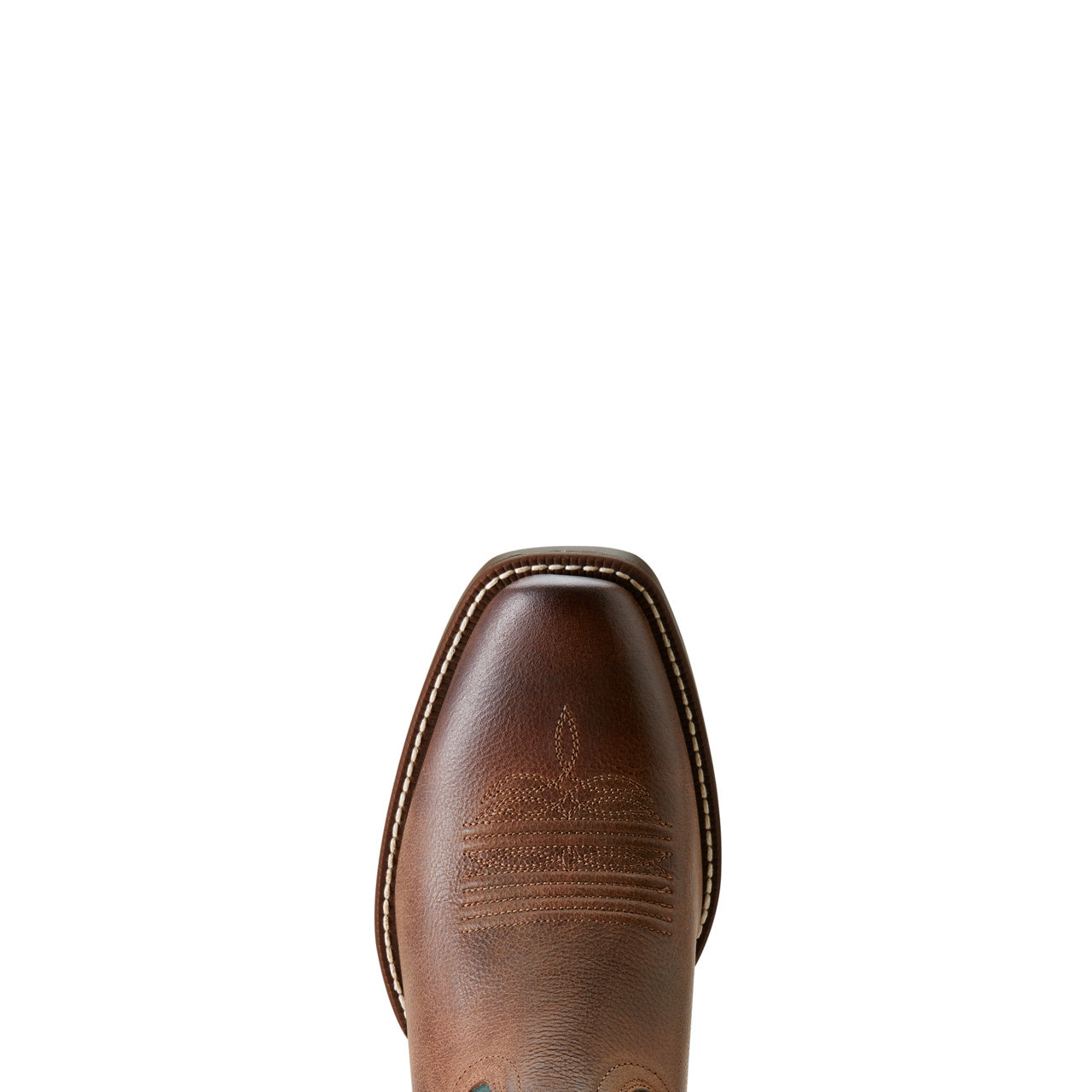 Toe Box of Ariat Men's Renegade Cowboy Boot in Vintage Oak/Deep Teal