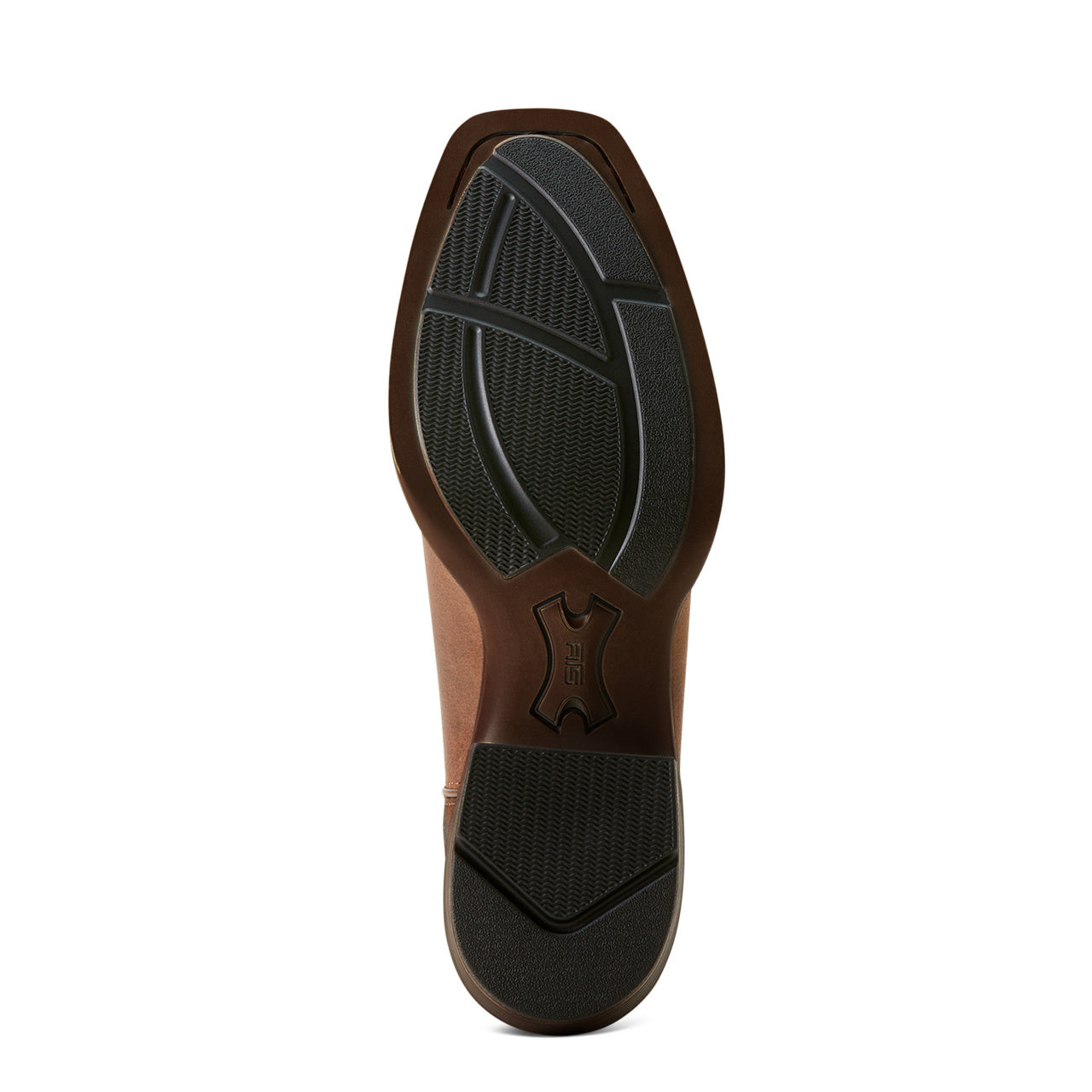 Outsole of Ariat Men's Renegade Cowboy Boot in Vintage Oak/Deep Teal