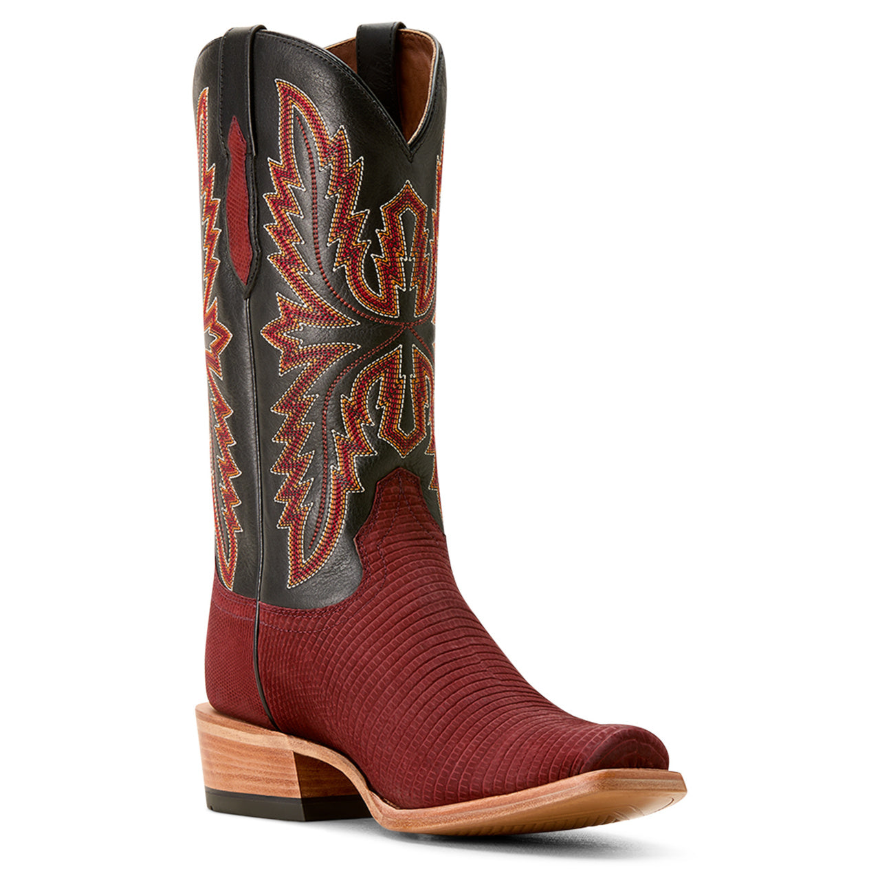 Front Angled View of Ariat Men's Futurity Relentless Golde Rush Cowboy Boot