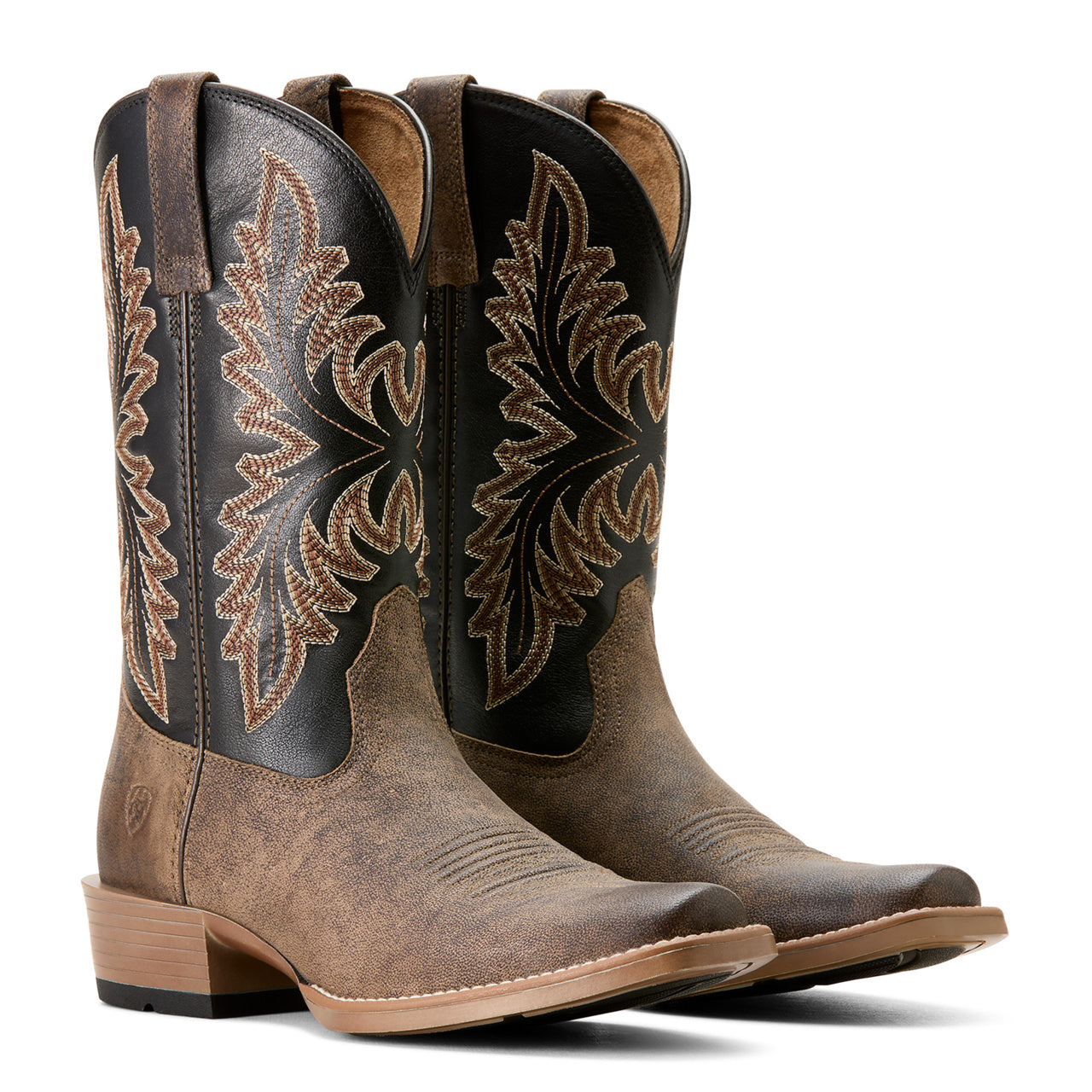 Pair of Ariat Men's Renegade Cowboy Boots in Stone/Black