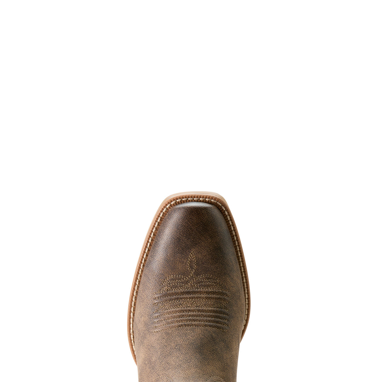 Toe Box of Ariat Men's Renegade Cowboy Boot in Stone/Black
