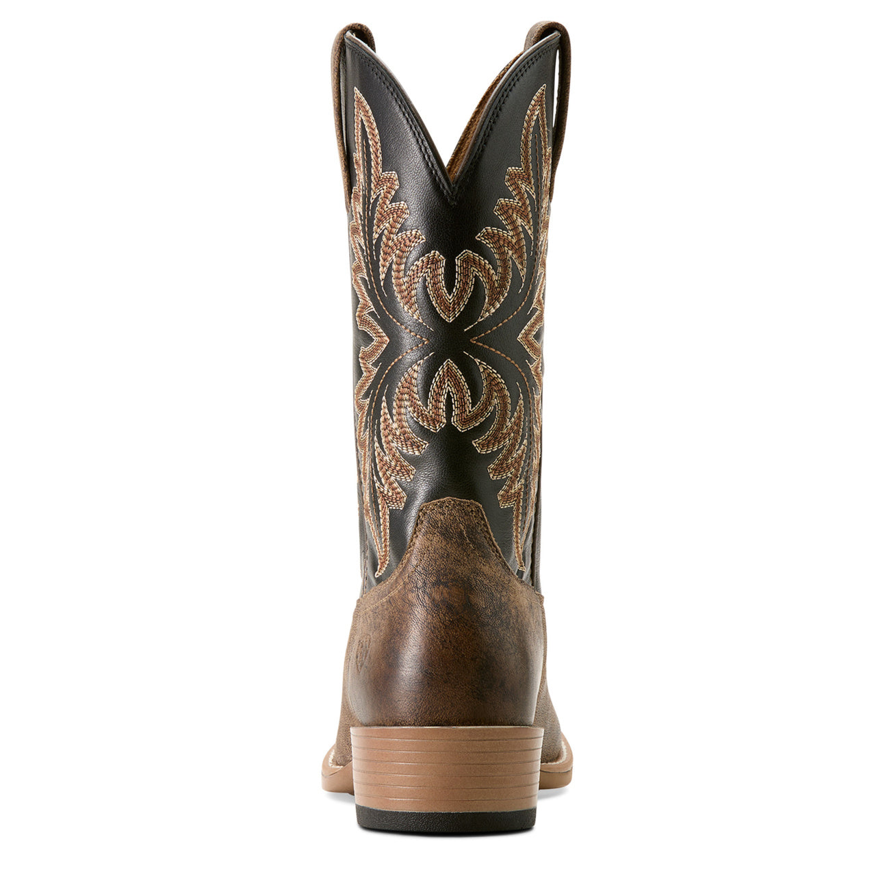 Back of Ariat Men's Renegade Cowboy Boot in Stone/Black