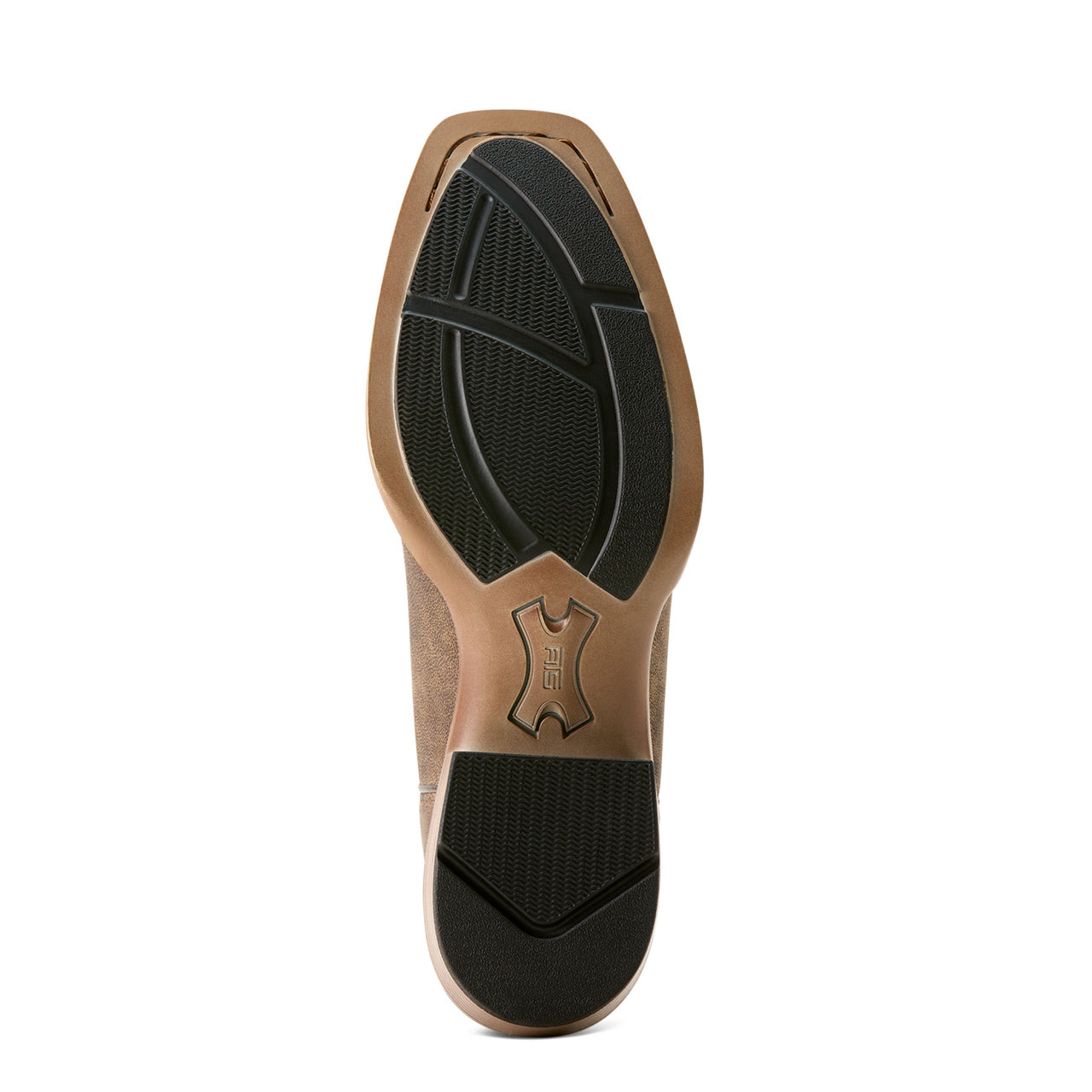 Outsole of Ariat Men's Renegade Cowboy Boot in Stone/Black