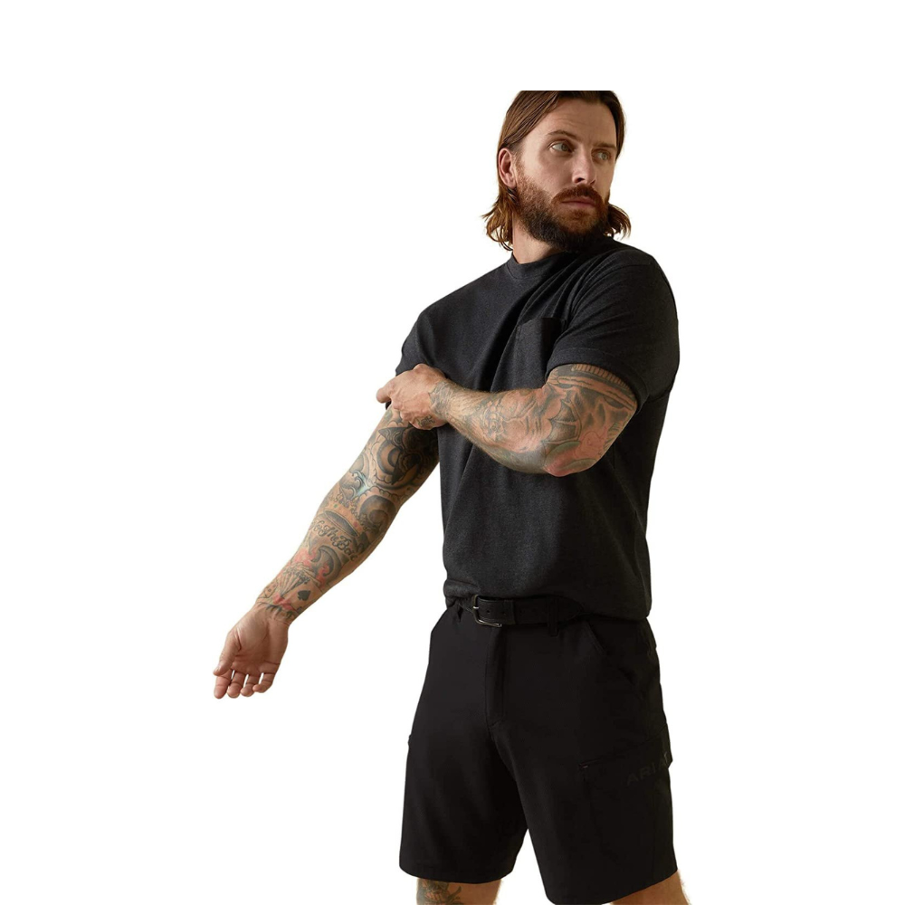 Ariat Men's Rebar Cotton Strong Anvil Force T-Shirt in Charcoal Heather