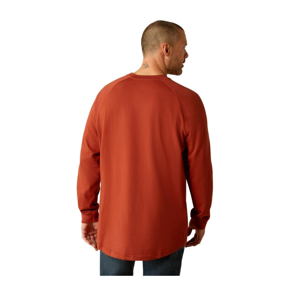 Back of Ariat Men's Rebar Cotton Strong Graphic Shirt