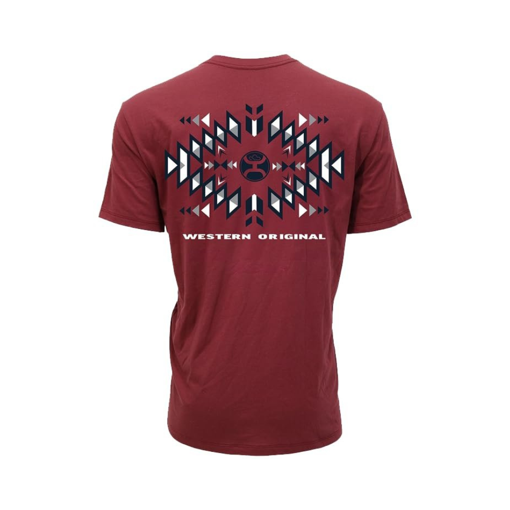 Back of HOOEY Men's El Dorado Burgundy T-Shirt