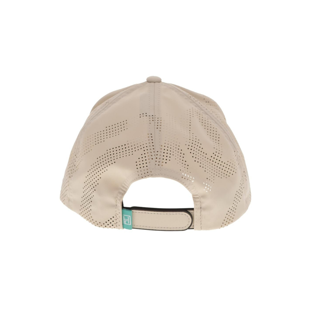 Back of HOOEY Noonan 5-Panel Tan Trucker Hat w/ Patch