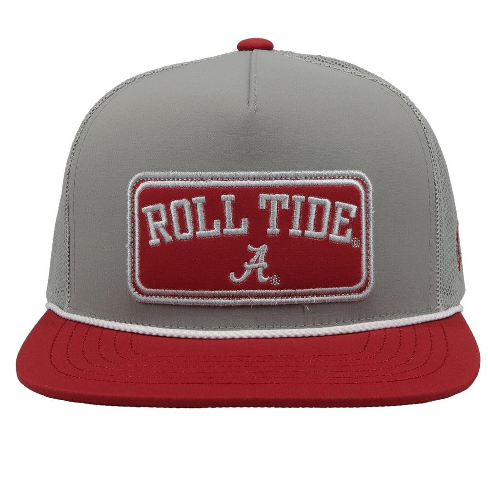 Gray and red cap with 'Roll Tide' logo on a white background
