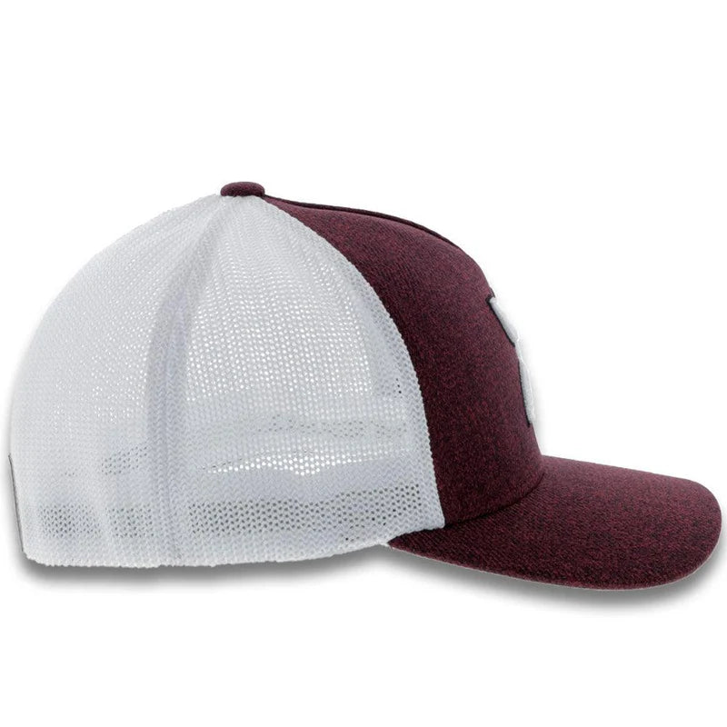 HOOEY Men's "Coach" Maroon and White Hat