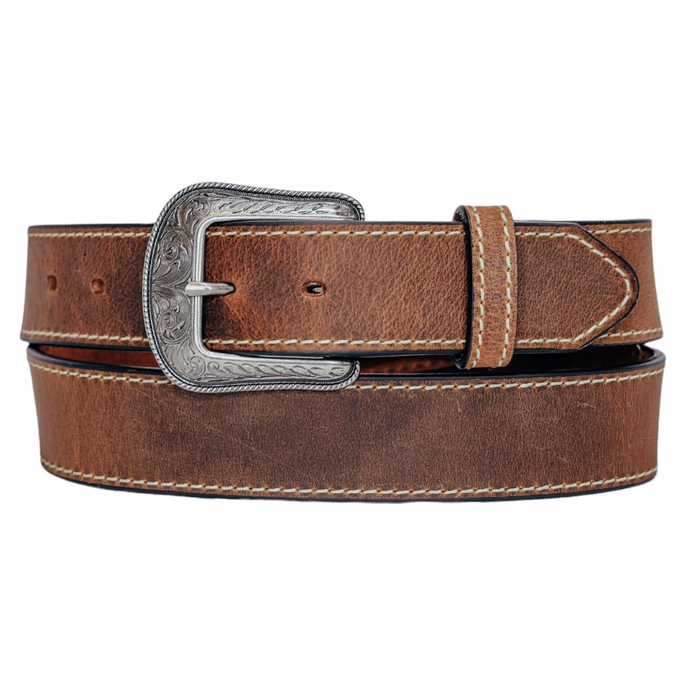 Heritage Leathers USA Geniune Leather Overlay Western Belt  display picture 2