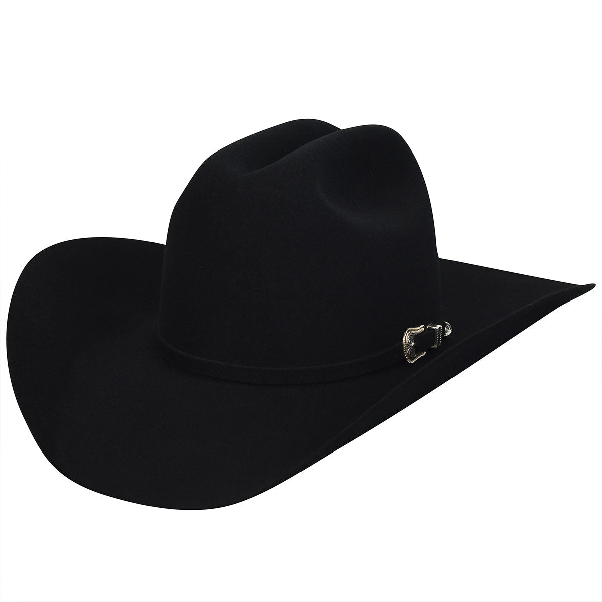 Side Profile of Bailey Lightning 4X Western Hat in Black