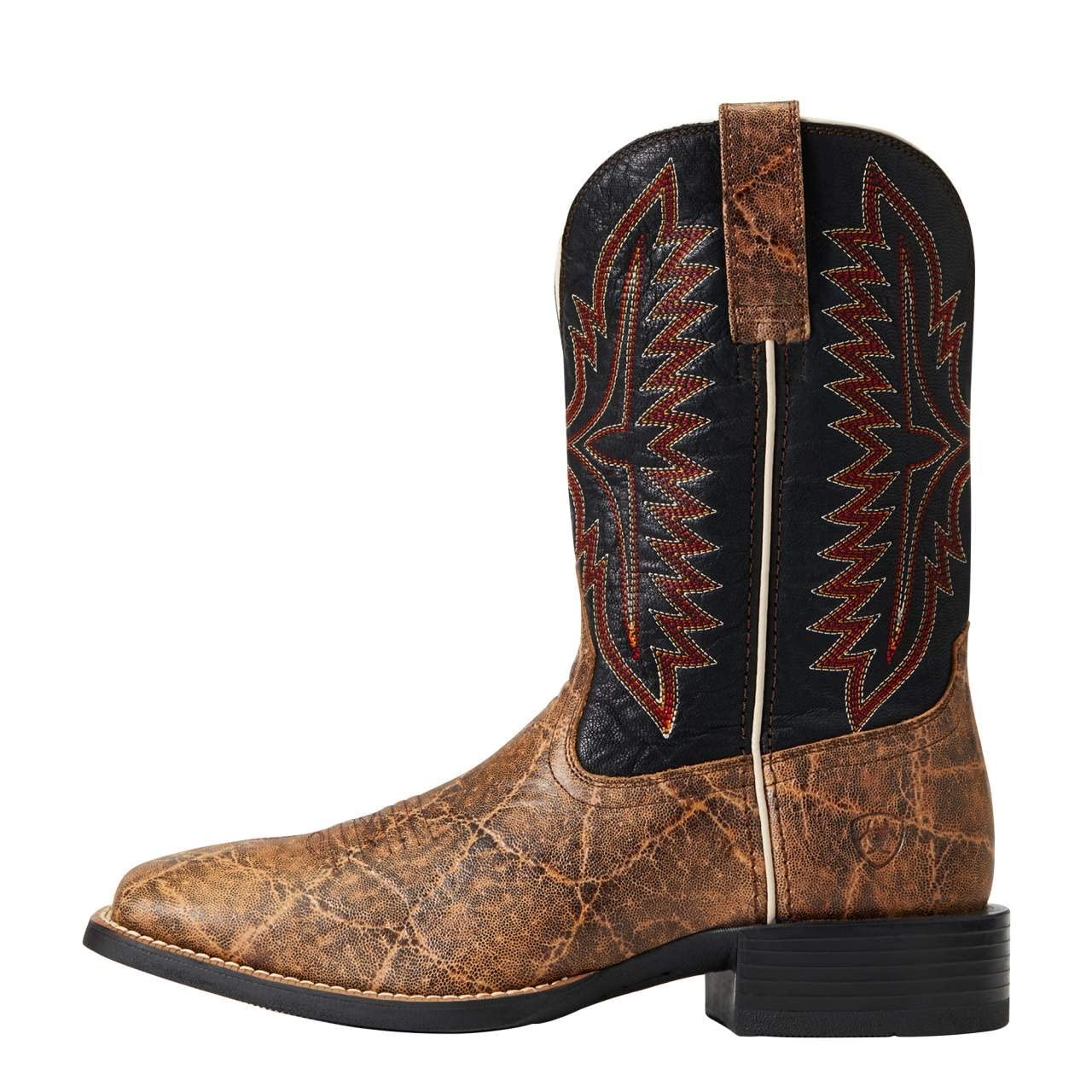 Ariat Men's Grizzly Elephant Print Sport Smokewagon Performance Western Boot - Broad Square Toe