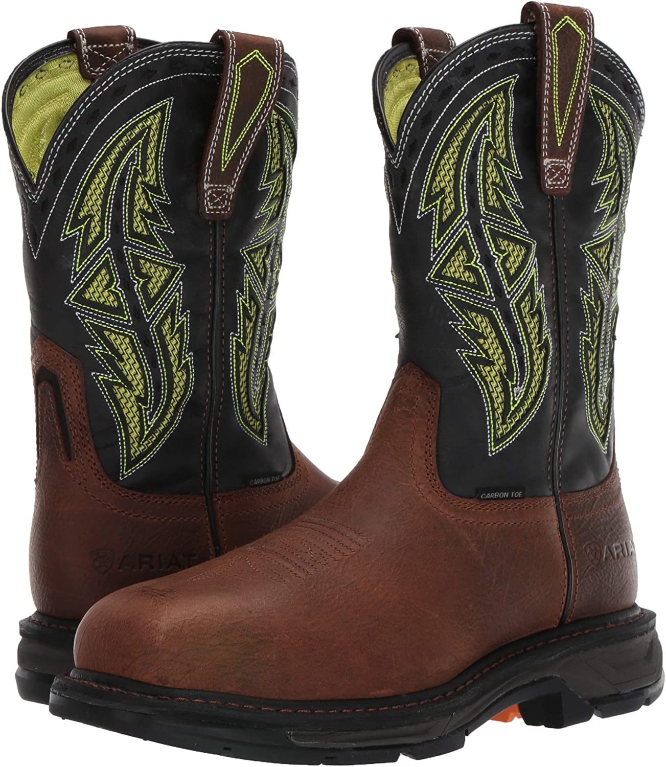 Pair of Ariat Men's WorkHog XT Spear Carbon Toe Work Boots