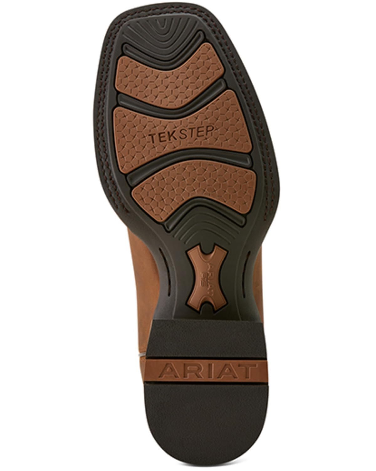 Sole of Ariat Men's Western Big Rig Wide Square Toe Cowboy Boot, Distressed Brown
