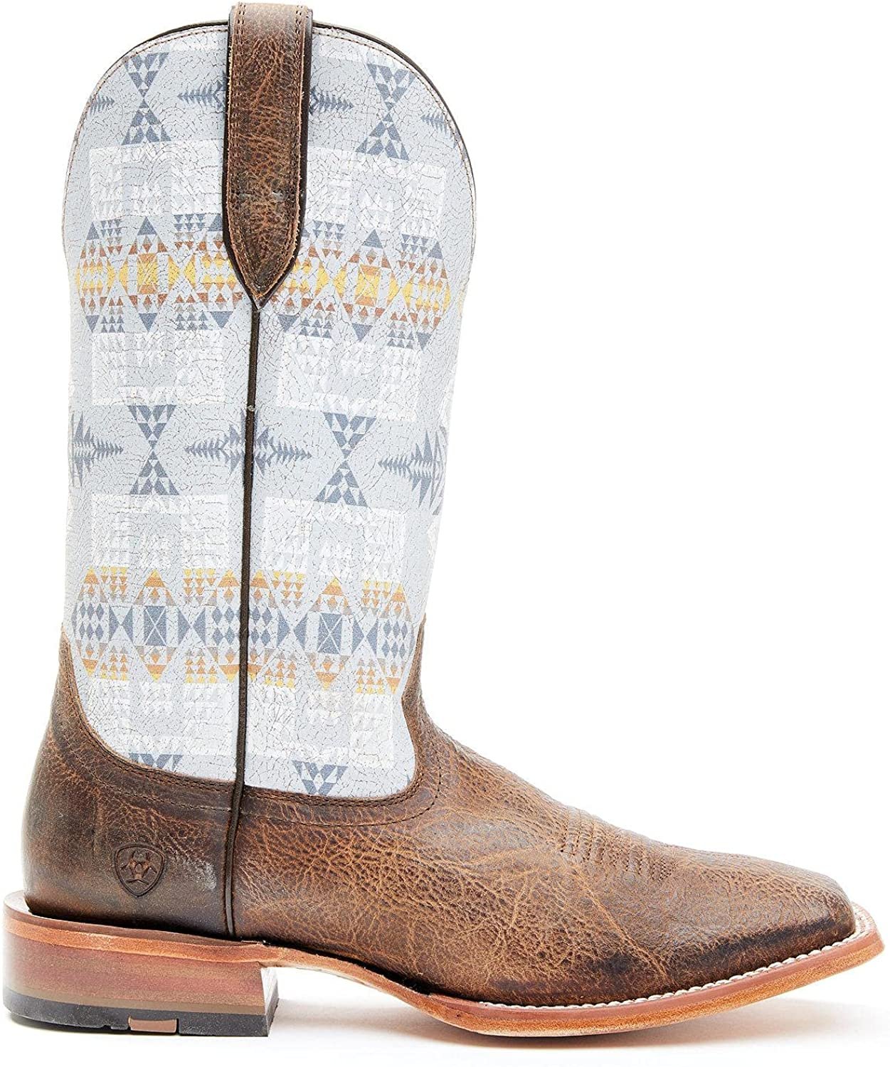 Side Profile of Ariat Men's Circuit Proud Western Boot in Noon Brown/Arrowhead