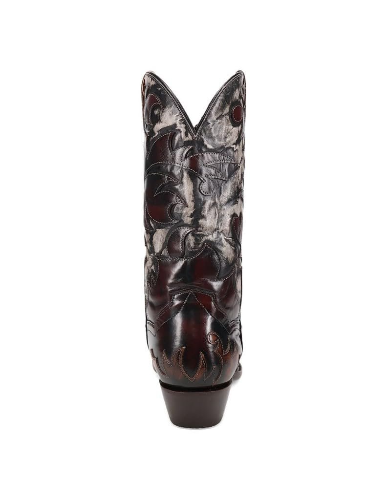 Back of Dan Post Men's Emilio Outlay Western Snip Toe Boot