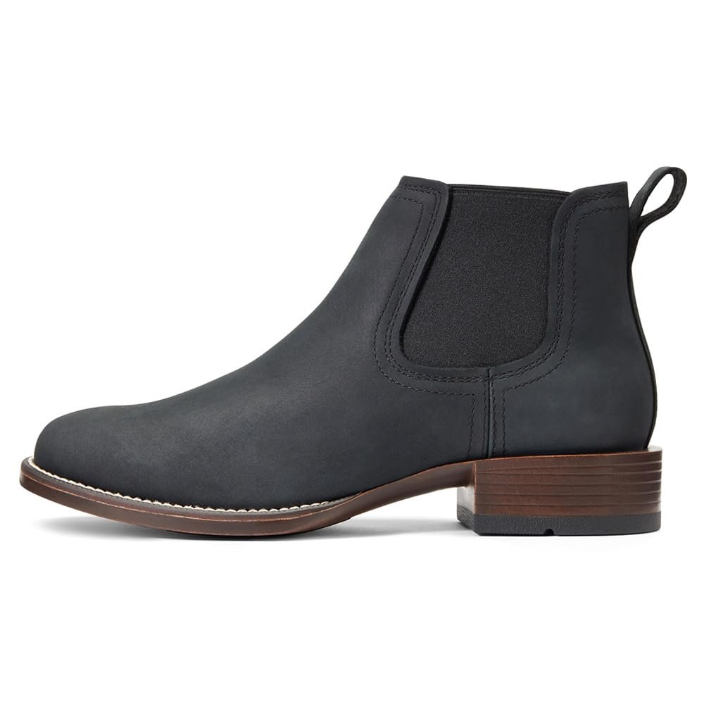 Ariat Men's Booker Chelsea Round Toe Western Boot den black
