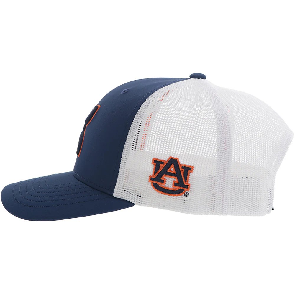 Left side of Hooey Auburn University Snapback Hat, Navy