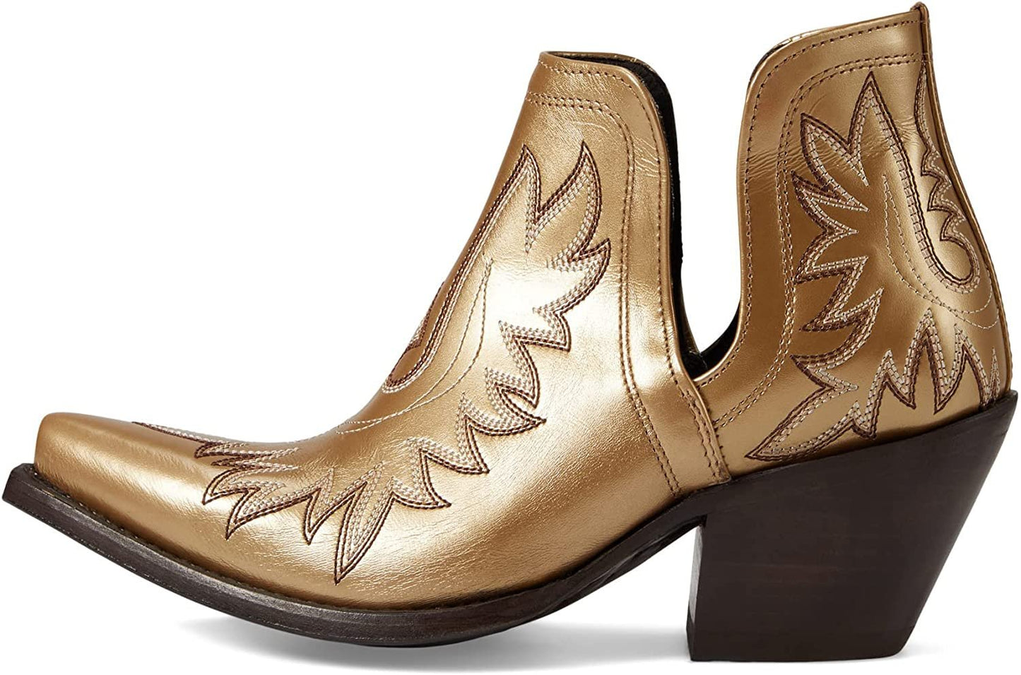 Ariat Women's Dixon Western Bootie in Gold Buckle