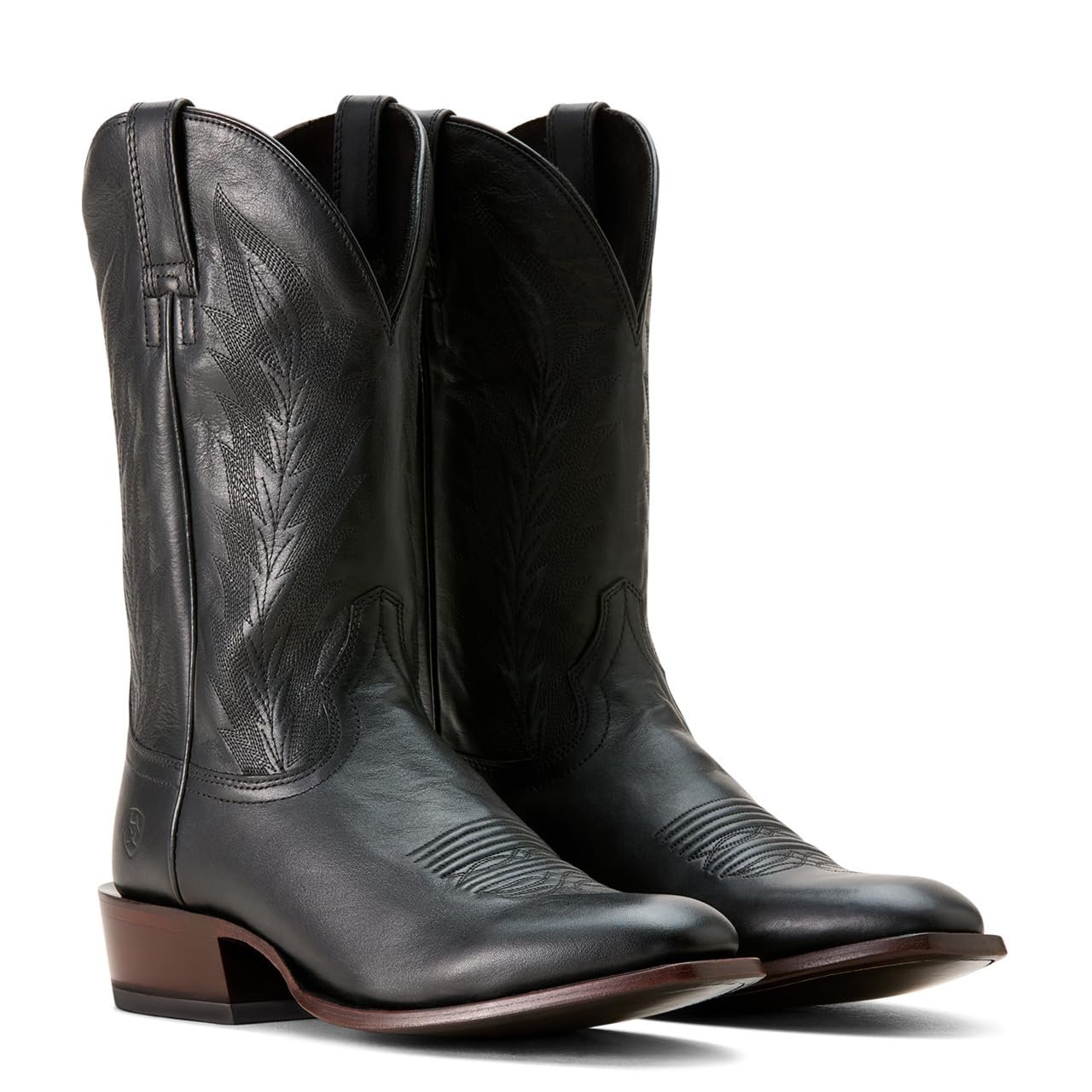 Pair of Ariat Men's Willie Western Boots in Midnight Black