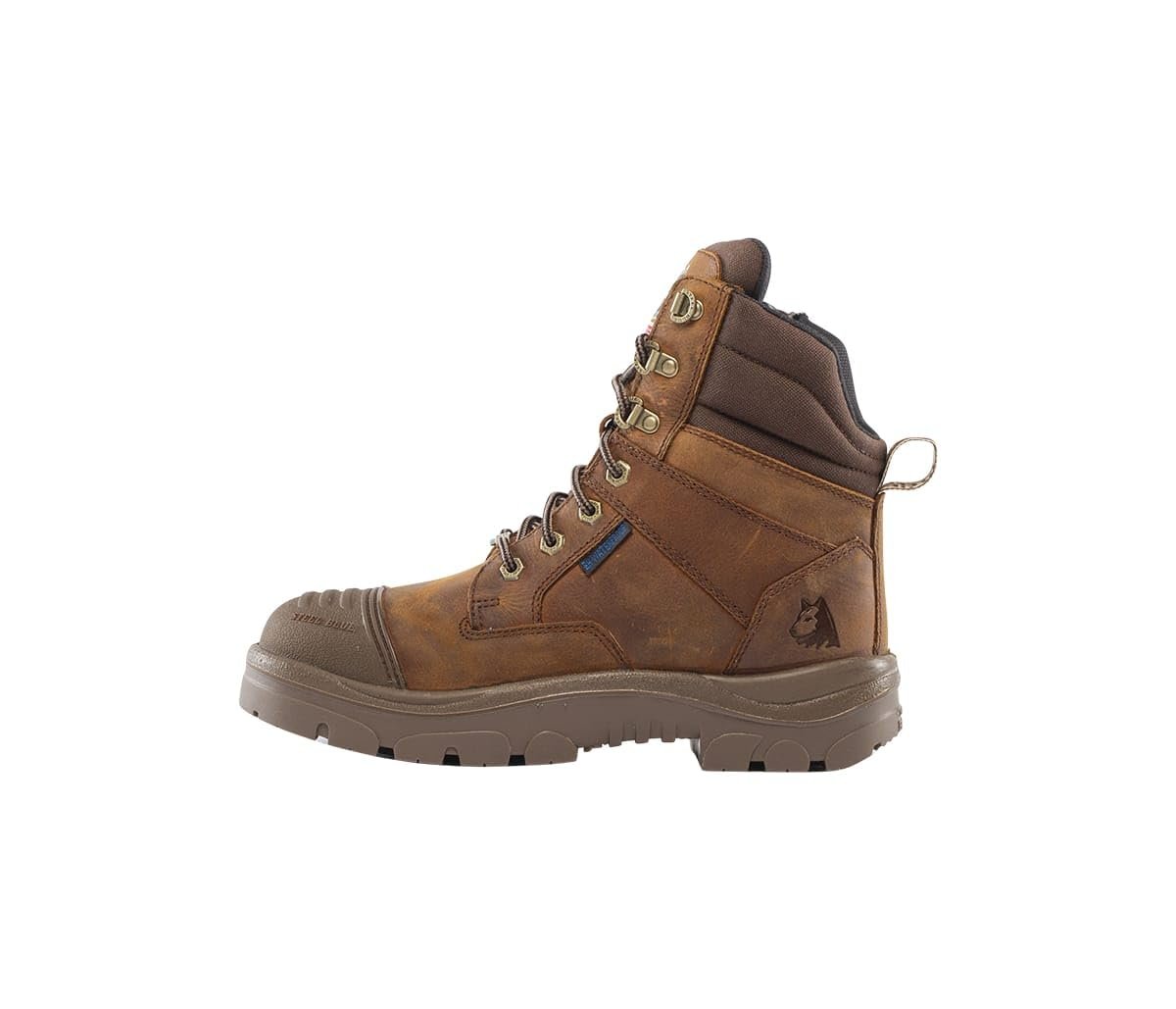 Side of Steel Blue Southern Cross Zip Safety Boot