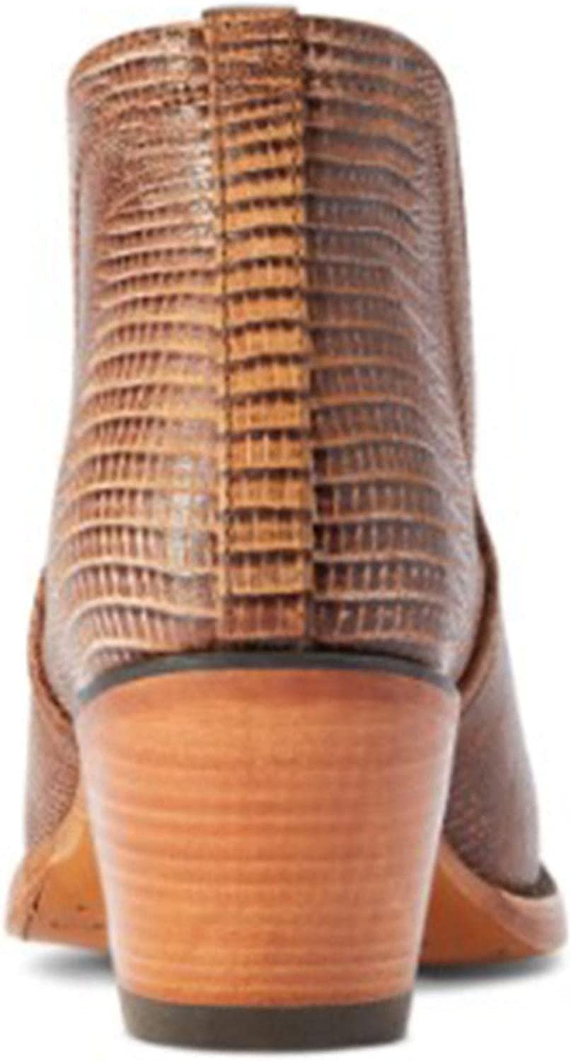 Ariat Women's Dixon Western Bootie in Brown Lizard Print