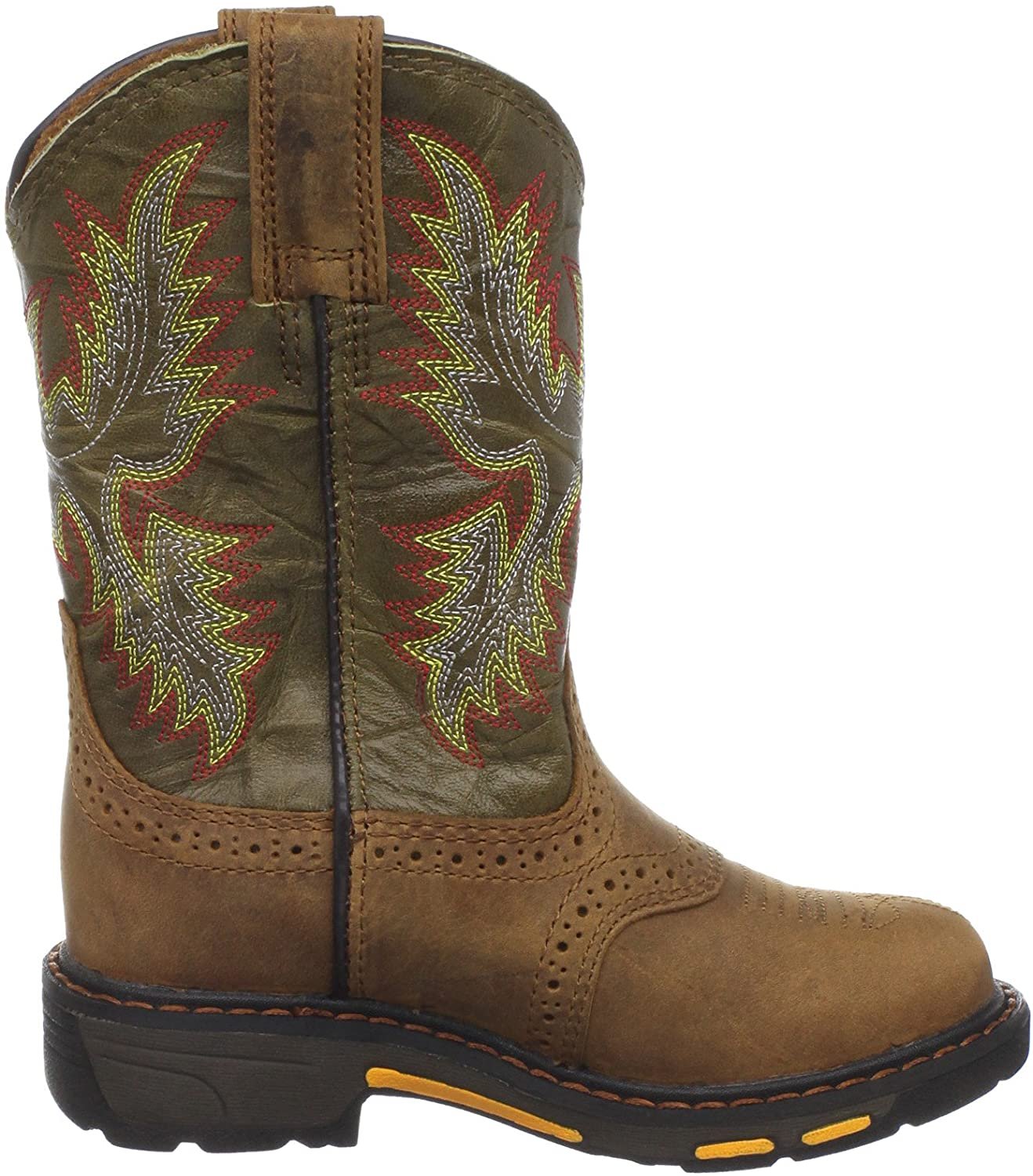 Alternate Side Profile of Ariat Youth WorkHog Pull-on Round Toe Boot