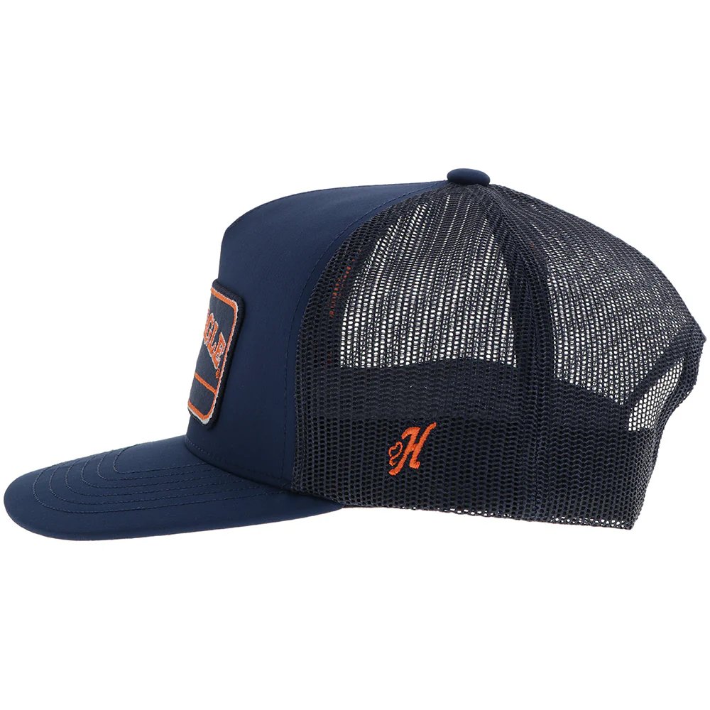 Left side of Hooey Auburn University Snapback Hat, Navy