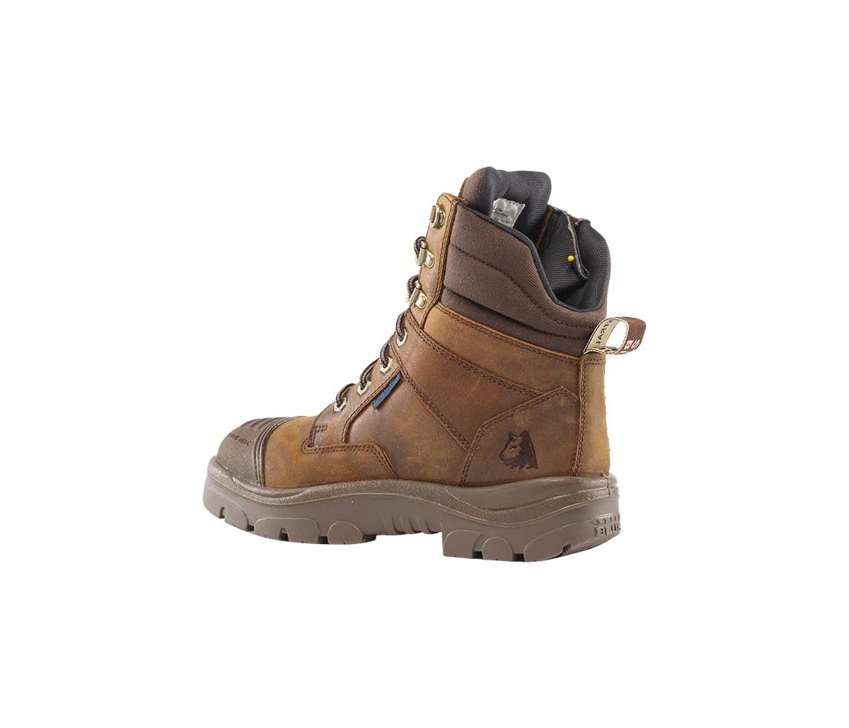 Side of Steel Blue Southern Cross Zip Safety Boot