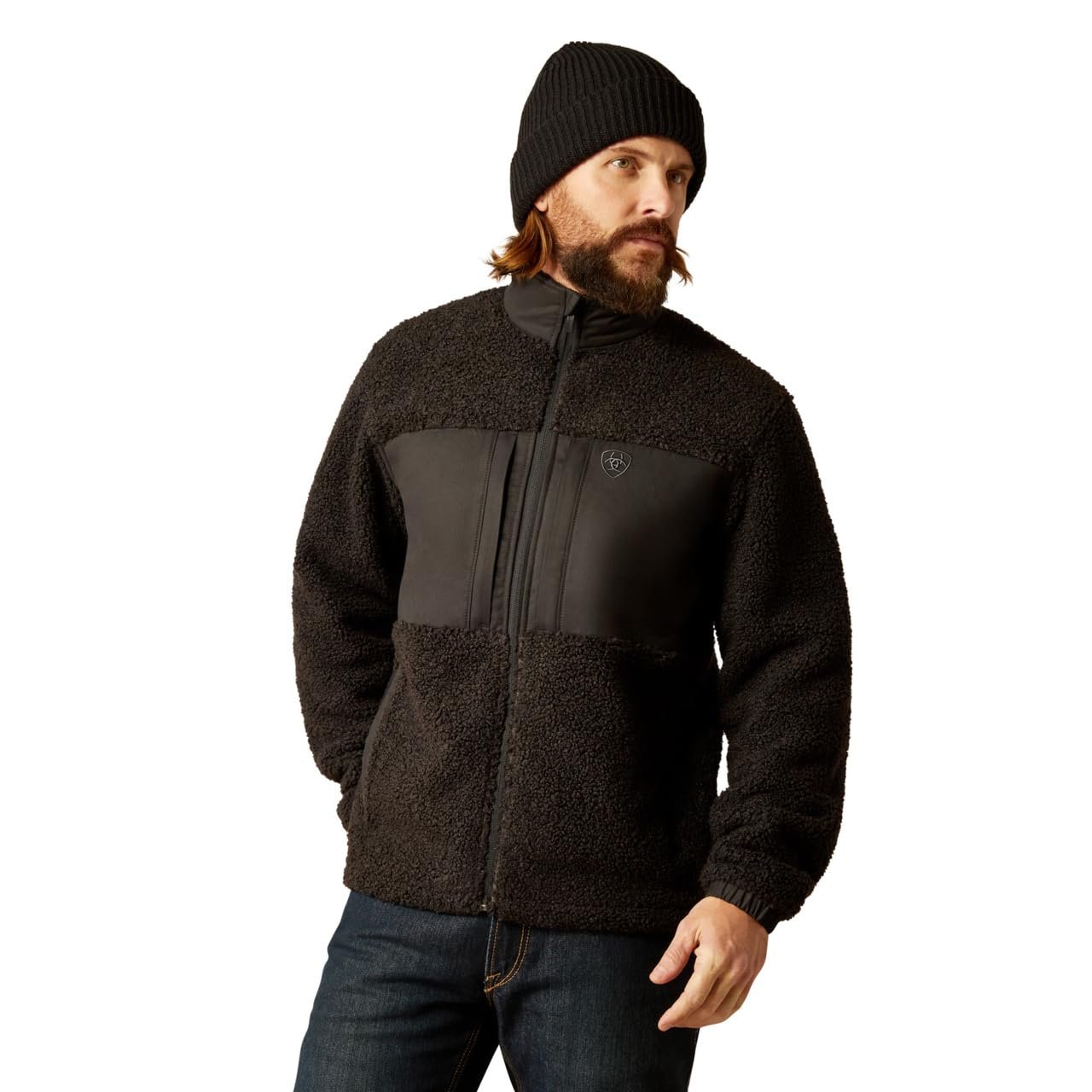 Ariat Men's Odessa Sherpa Jacket in Black