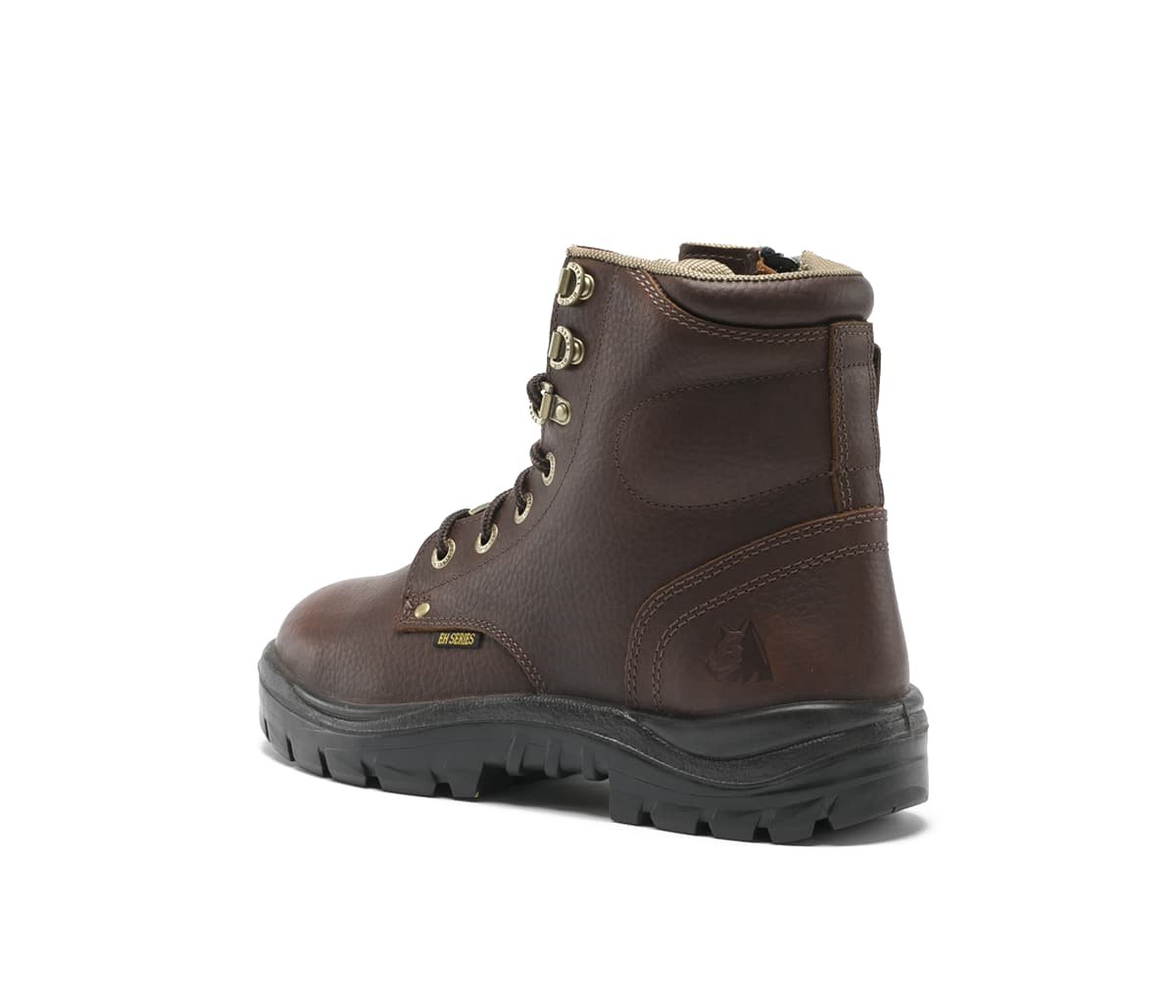 Back of Steel Blue Argyle Zip Work Boot