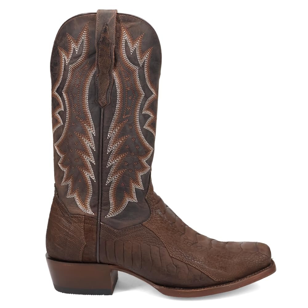 Side Profile of Dan Post Men's Anders Ostrich Leg Square Toe Western Boot