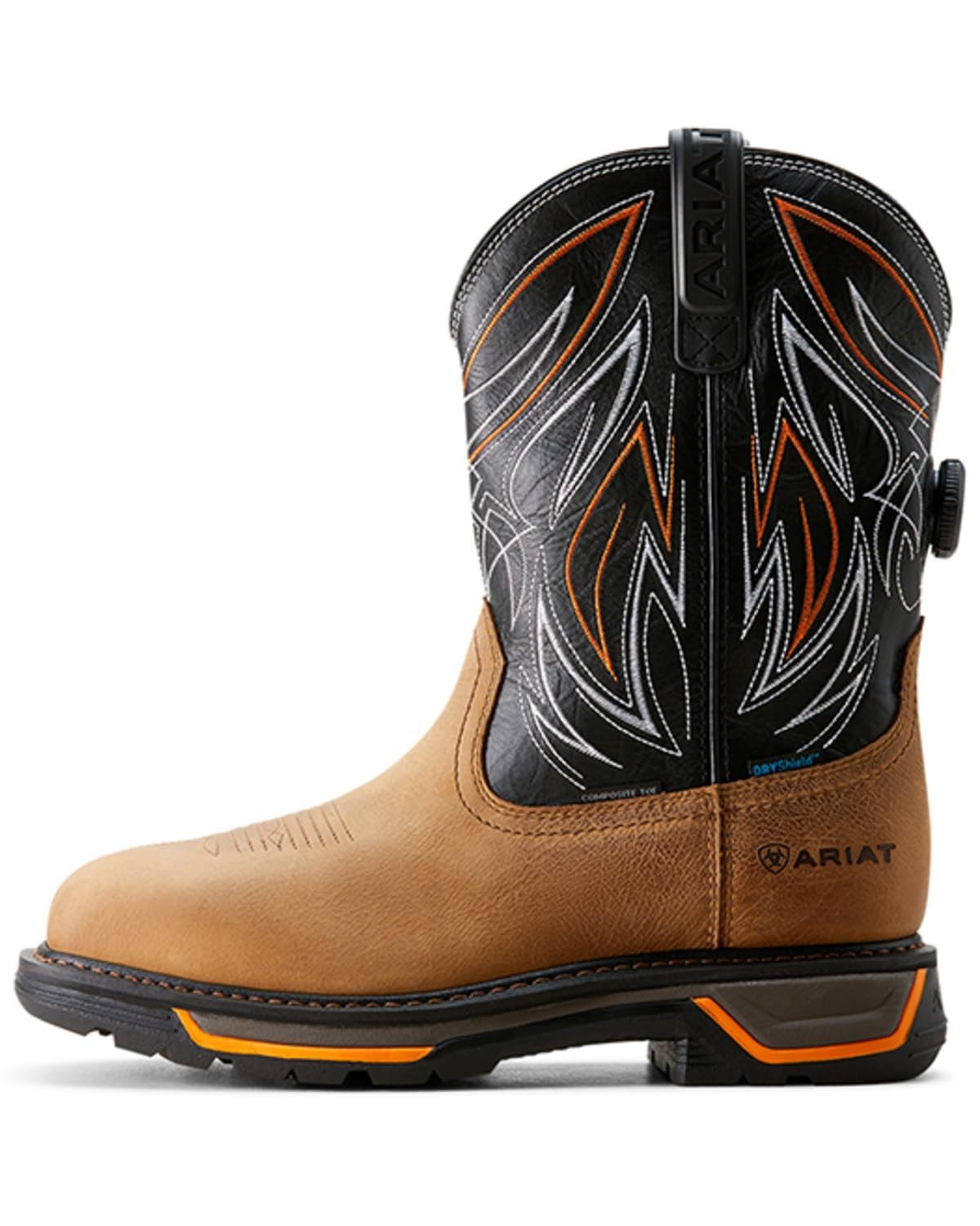 Side Profile of Ariat Men's Big Rig BOA Waterproof Composite Toe Work Boot