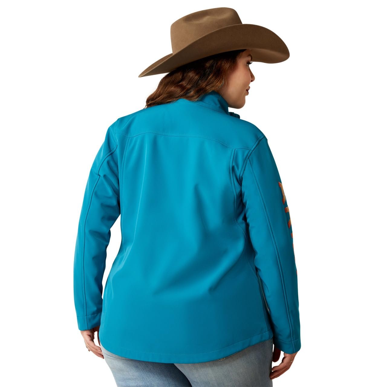 Back of Ariat Women's Classic Team Softshell Brand Jacket