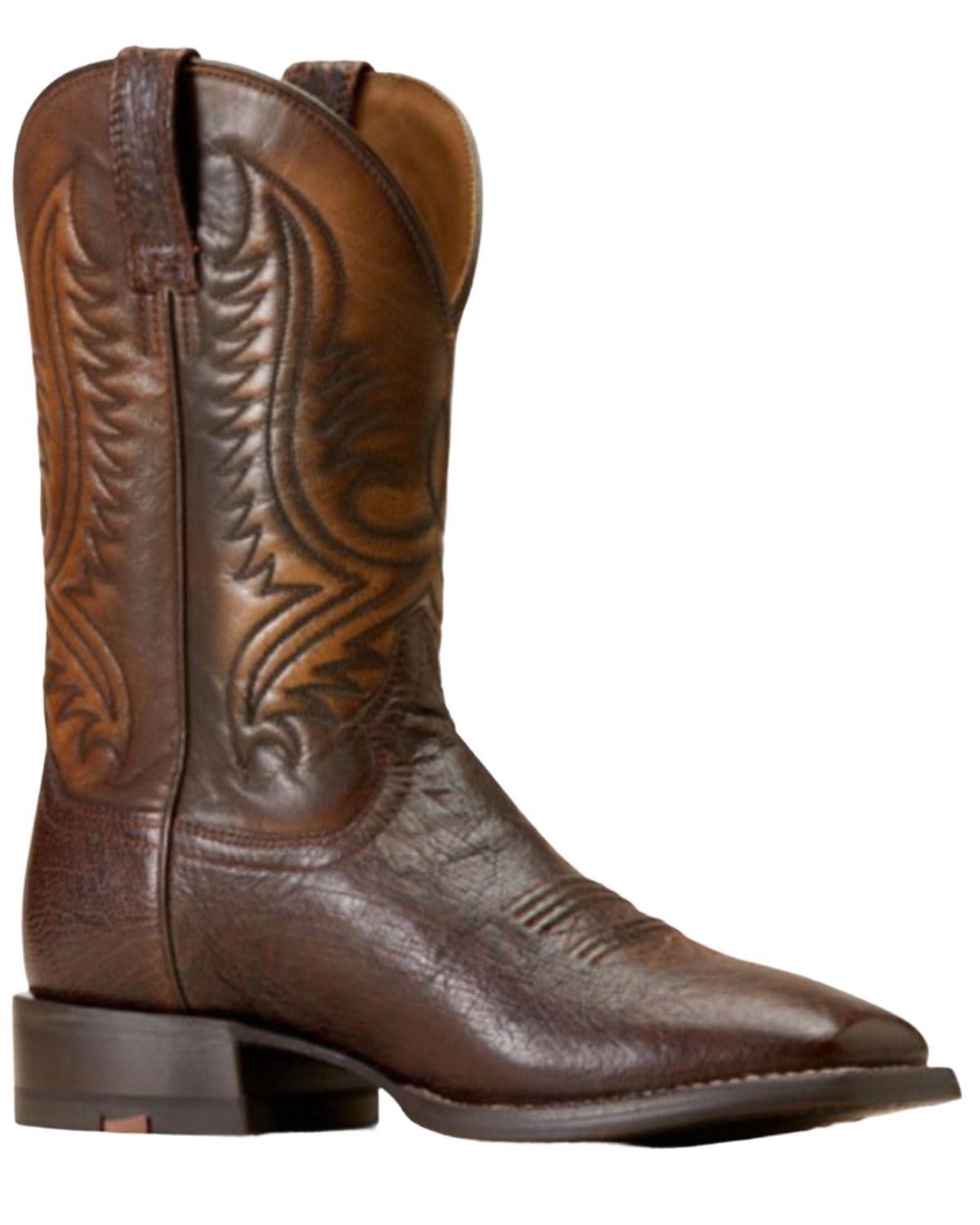 Ariat Men's Paxton Pro Exotic Ostrich Western Boots - Broad Square Toe
