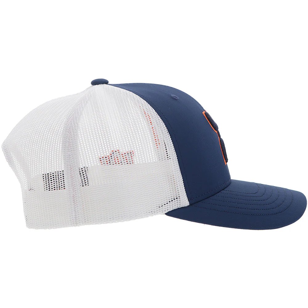 Right side of Hooey Auburn University Snapback Hat, Navy