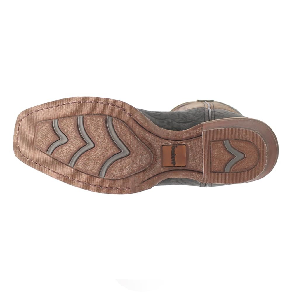 Laredo Men's Walker Square Toe Western Boots, Mid Calf - Brown, Grey