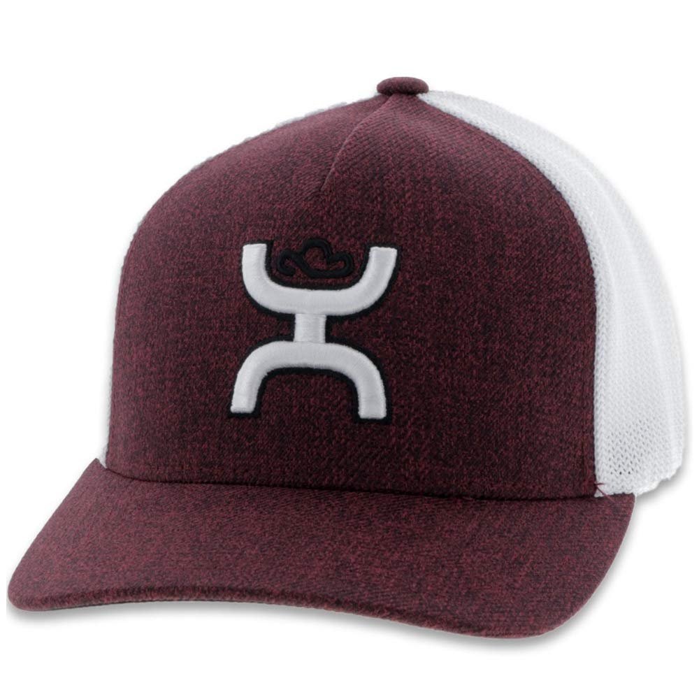 HOOEY Men's "Coach" Maroon and White Hat