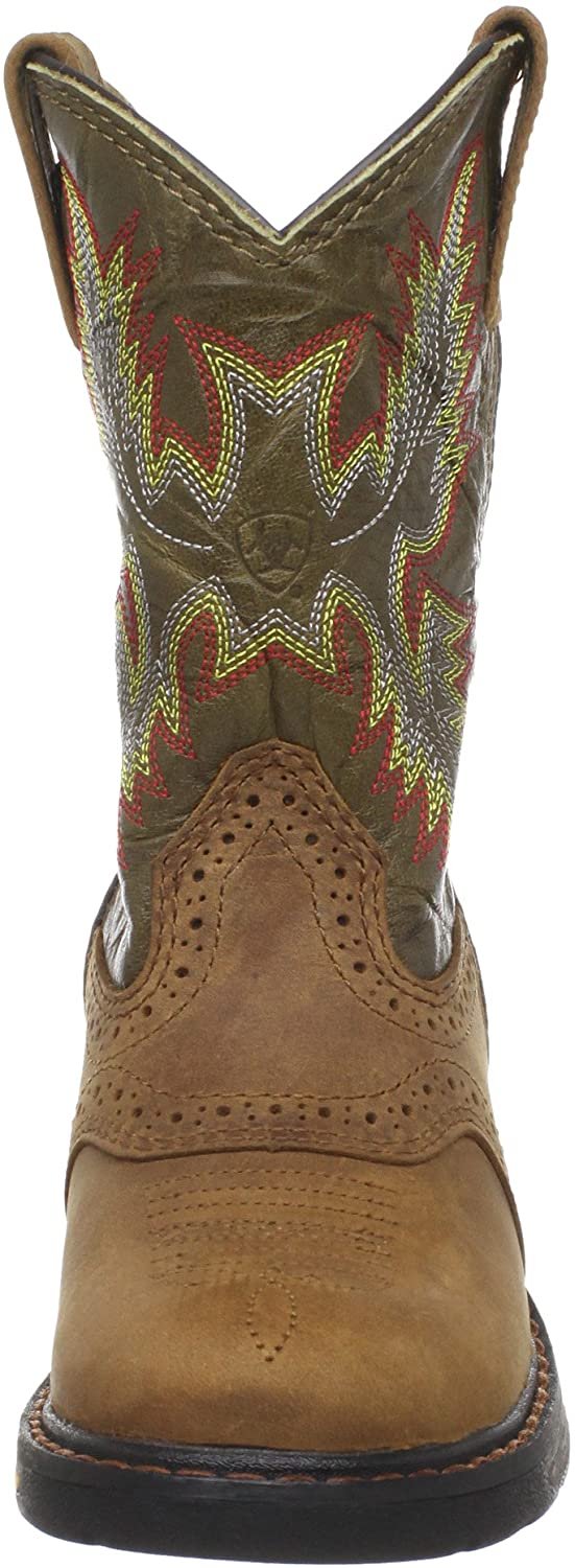 Front of Ariat Youth WorkHog Pull-on Round Toe Boot