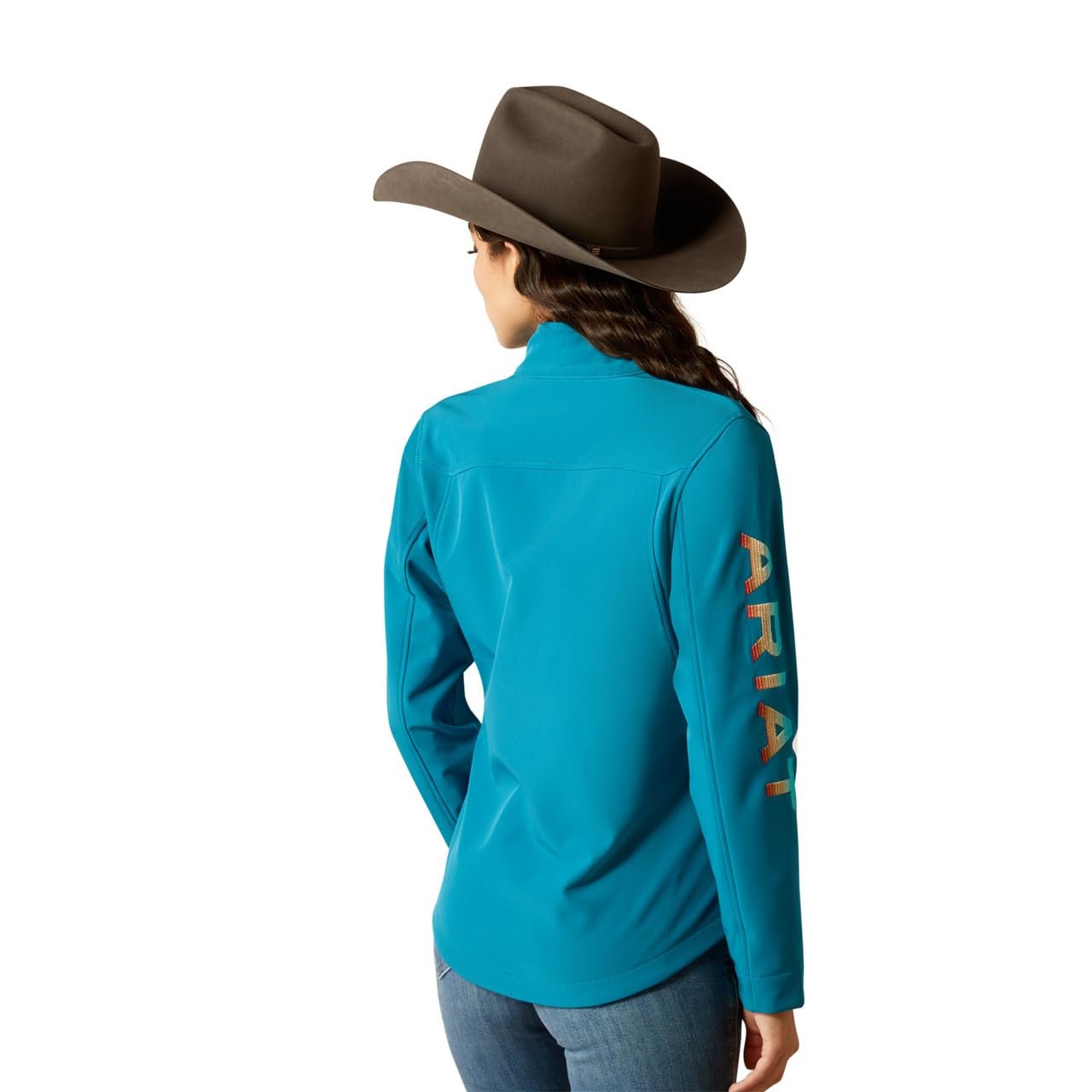 Back of Ariat Women's Classic Team Softshell Brand Jacket
