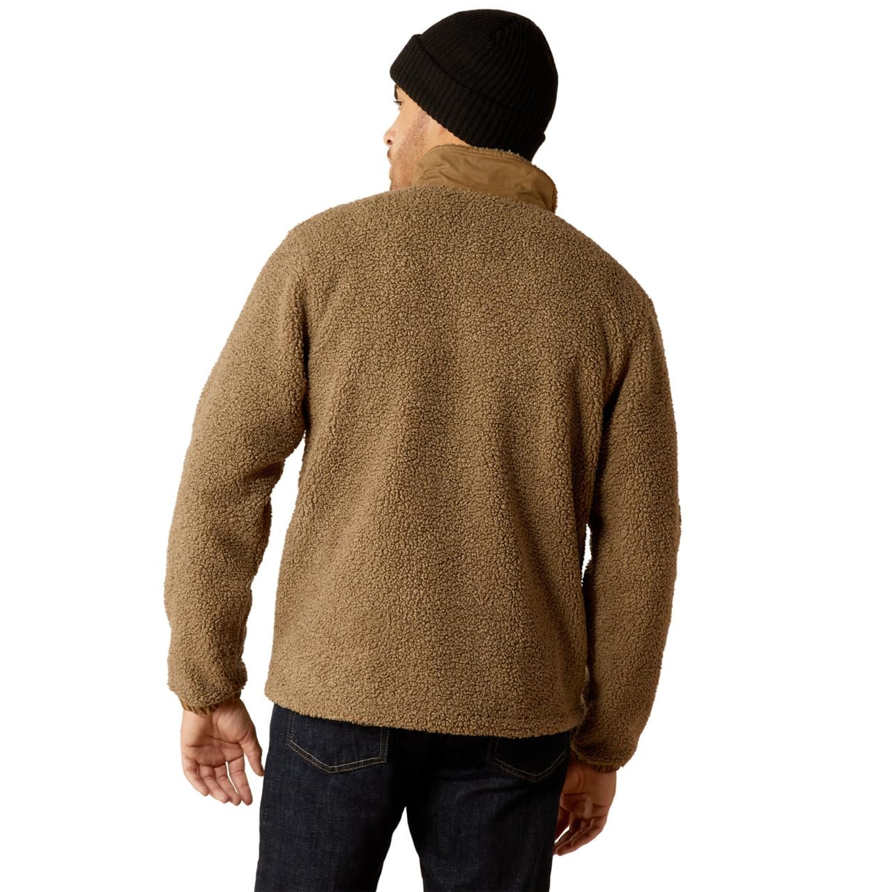 Back of Ariat Men's Odessa Sherpa Jacket in Brindle