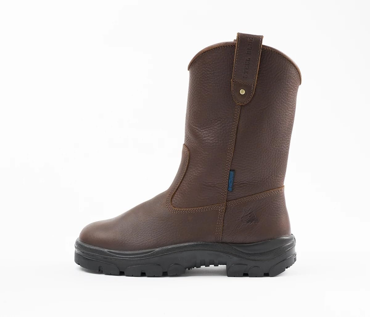 Side of Steel Blue Heeler Soft Toe Work Boot