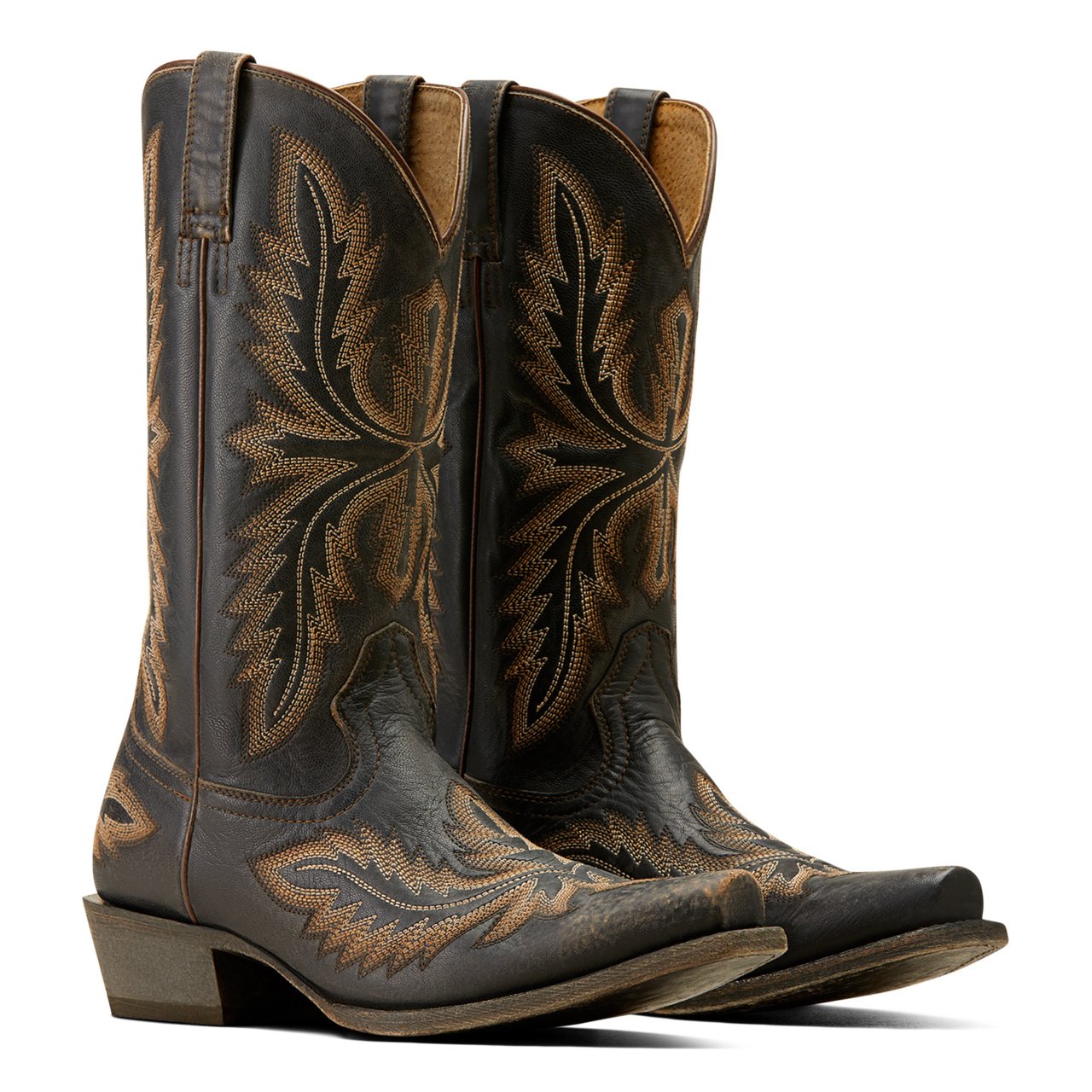 Pair of Ariat Men's Ryman Western Boots, Old West Black