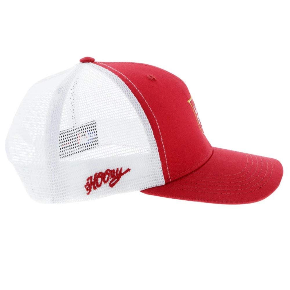 HOOEY Lonestar Red/White Trucker Cap with Lonestar Shield Logo