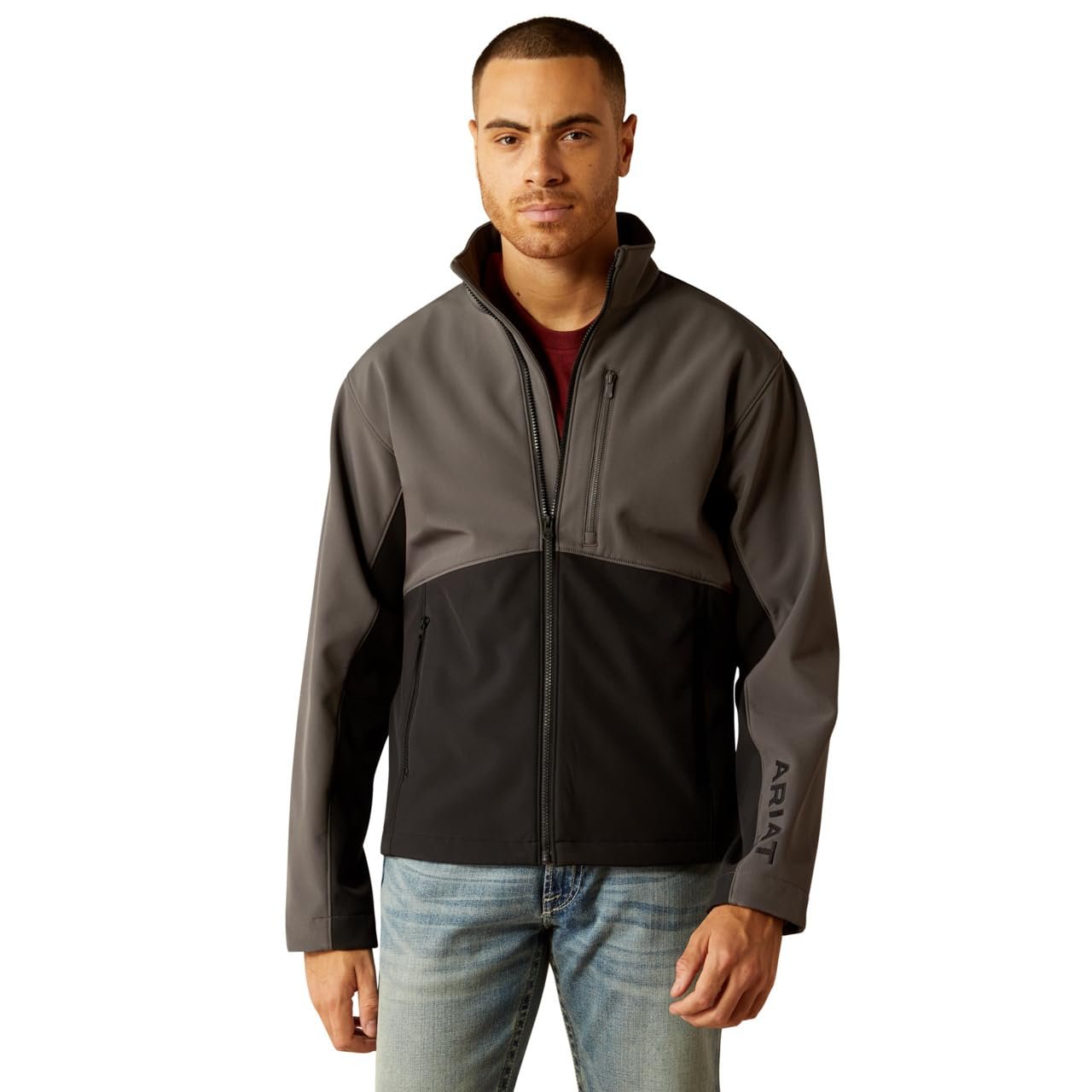Ariat Men's Logan Softshell Jacket in Grey