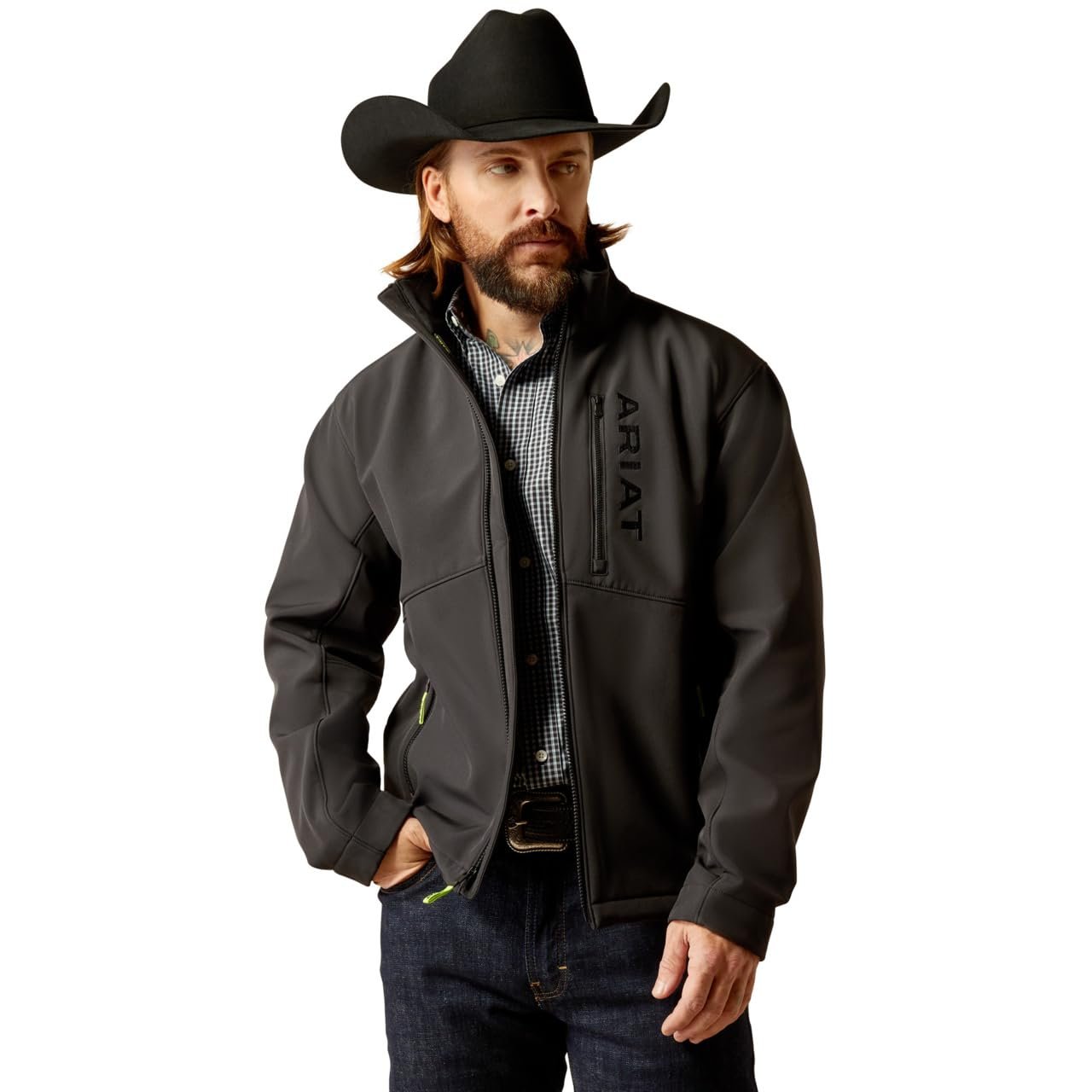 Ariat Men's Logan Softshell Jacket in Black