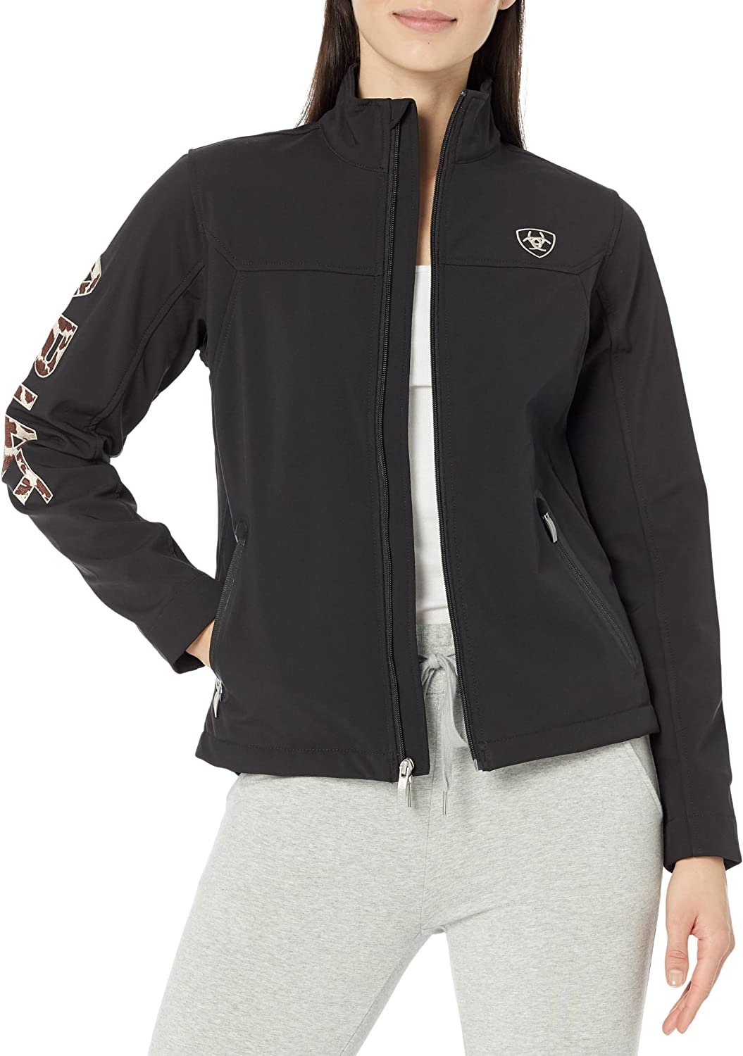 Ariat Women's New Team Softshell Jacket in Black/Pony
